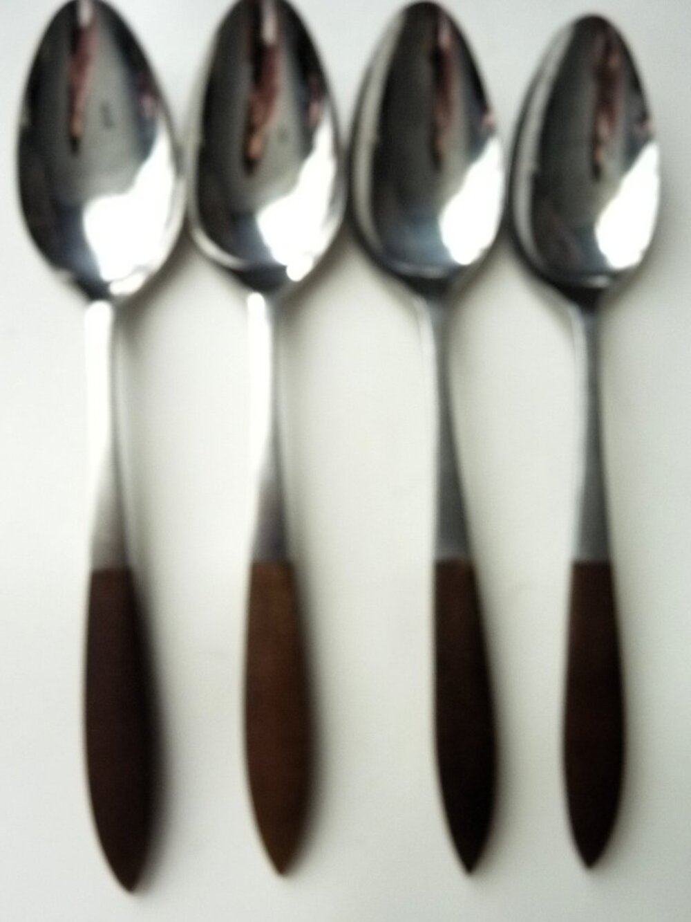 Vintage‎ EPIC Eco Forged Stainless Steel Utensil Serving Spoons Set of 4